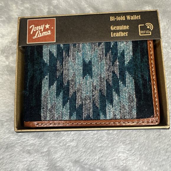 Tony Lama | Bags | Bnib Tony Lama Bifold Wallet Rfid Genuine Leather ...